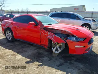 2020 Ford Mustang EcoBoost with VIN 1FA6P8TH8L5103492, listed as a IAAI auction lot 41833984 with 93,644 mi miles. Bid and sale history available at carsss.com. Image 1.