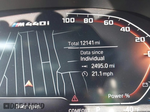 2023 BMW 4 Series M440i with VIN WBA63AW05PFP60184, listed as a IAAI auction lot 41045811 with 12,141 mi miles and . Bid and sale history available at DreamBid. Image 7.