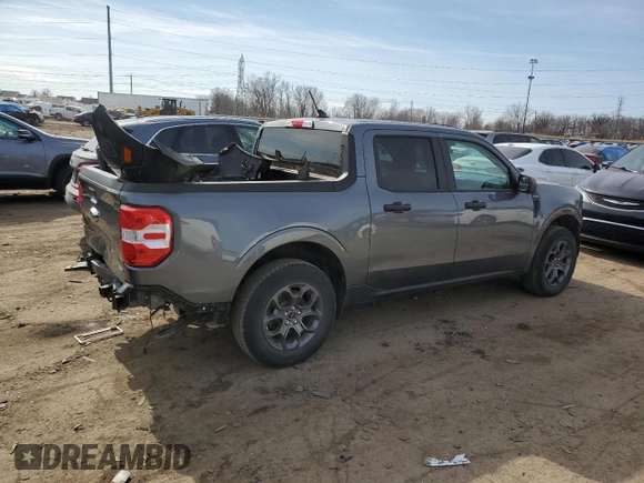 2022 Ford Maverick XL with VIN 3FTTW8F93NRA61219, listed as a Copart auction lot 48028675 with 37,570 mi miles and Salvage Title. Bid and sale history available at DreamBid. Image 3.