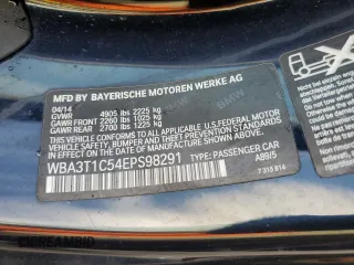 2014 BMW 4 Series 428i xDrive with VIN WBA3T1C54EPS98291, listed as a Copart auction lot 73834614 with 78,244 mi miles and Non Repairable. Bid and sale history available at carsss.com. Image 13.