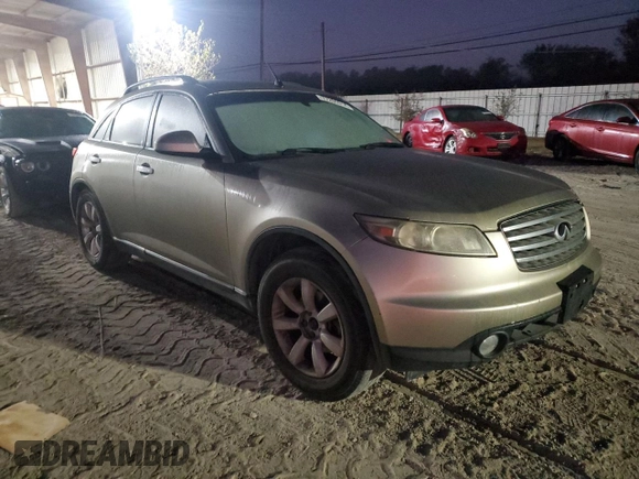 2005 Infiniti FX35 with VIN JNRAS08W95X220341, listed as a Copart auction lot 77265314 with 0 mi miles and Clean Title. Bid and sale history available at carsss.com. Image 4.
