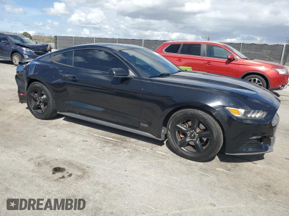 2017 Ford Mustang V6 with VIN 1FA6P8AMXH5270802, listed as a Copart auction lot 45638515 with 127,263 mi miles and Salvage title. Bid and sale history available at DreamBid. Image 4.
