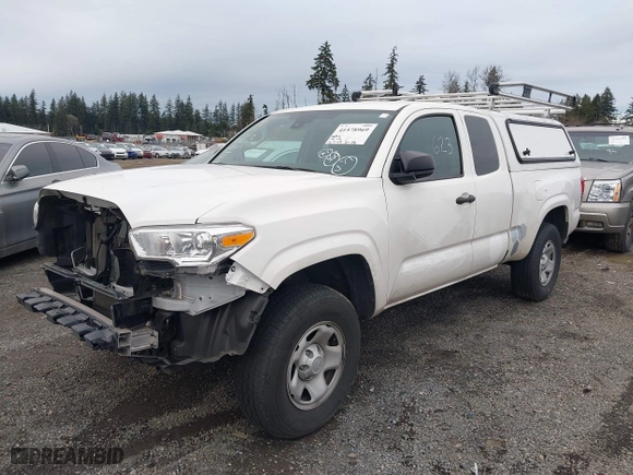 2021 Toyota Tacoma 2WD SR with VIN 3TYRX5GN2MT029332, listed as a IAAI auction lot 41578969 with 41,745 mi miles. Bid and sale history available at carsss.com. Image 18.
