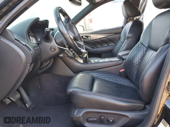2019 Infiniti Q50 RED SPORT 400 with VIN JN1FV7AP7KM760554, listed as a Copart auction lot 83798944 with 76,401 mi miles and Salvage Title. Bid and sale history available at carsss.com. Image 7.