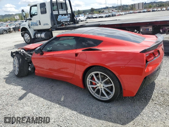 2016 Chevrolet Corvette Z51 3LT z VIN 1G1YM2D78G5117535, wystawiony jako Copart lot #51256535 z przebiegiem 35 611 mil mil oraz Szkoda całkowita • Salvage title. Historia ofert i sprzedaży dostępna na DreamBid. Obrazek 2.