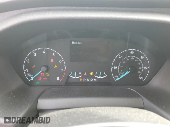 2023 Ford Transit Cargo with VIN 1FTBR2C84PKB15484, listed as a Copart auction lot 50737605 with 15,881 mi miles and Salvage title. Bid and sale history available at DreamBid. Image 9.