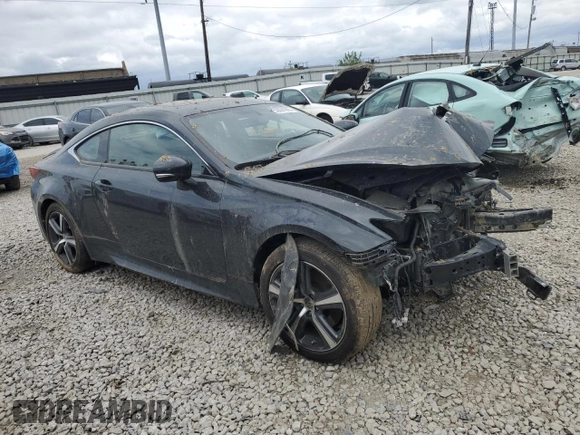 2017 Lexus RC with VIN JTHSM5BC4H5002820, listed as a Copart auction lot 52691995 with 60,560 mi miles and Salvage Title. Bid and sale history available at carsss.com. Image 4.