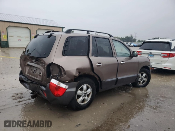2005 Hyundai Santa Fe GLS with VIN KM8SC73EX5U001216, listed as a Copart auction lot 72630284 with 0 mi miles and Salvage Title. Bid and sale history available at carsss.com. Image 3.