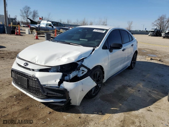 2024 Toyota Corolla SE with VIN 5YFS4MCE5RP204551, listed as a Copart auction lot 47953555 with 13,651 mi miles and Salvage Title. Bid and sale history available at carsss.com. Image 1.