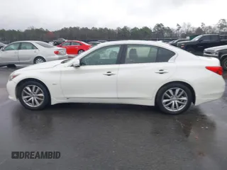2017 Infiniti Q50 2.0t with VIN JN1CV7AR0HM681482, listed as a IAAI auction lot 41734242 with 228,838 mi miles. Bid and sale history available at carsss.com. Image 14.