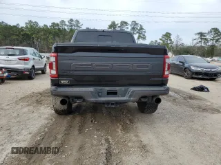 2021 Ford F-150 Raptor with VIN 1FTFW1RG9MFC19427, listed as a Copart auction lot 47066265 with 35,943 mi miles and Salvage Title. Bid and sale history available at carsss.com. Image 6.