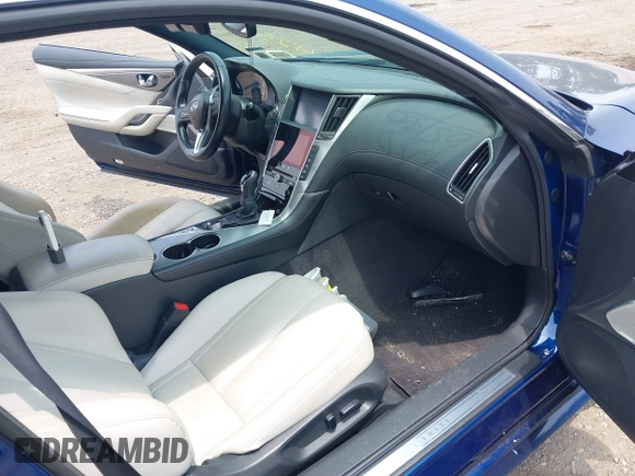 2017 Infiniti Q60 Premium with VIN JN1EV7EL7HM552511, listed as a IAAI auction lot 42558644 with 92,565 mi miles and . Bid and sale history available at DreamBid. Image 5.