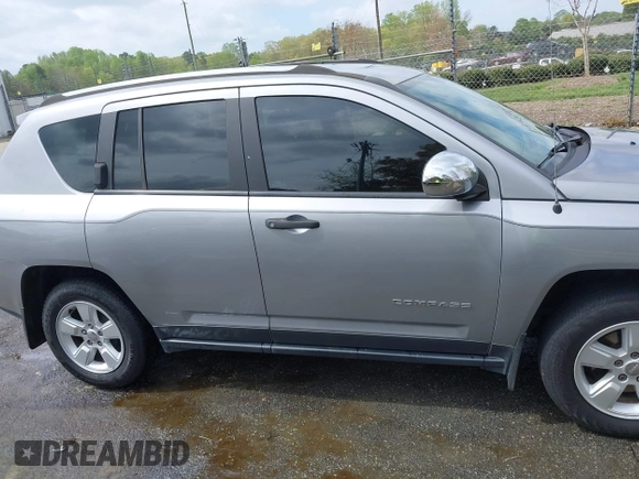 2017 Jeep Compass Sport with VIN 1C4NJCBA7HD163209, listed as a IAAI auction lot 41948738 with 116,352 mi miles and . Bid and sale history available at carsss.com. Image 13.