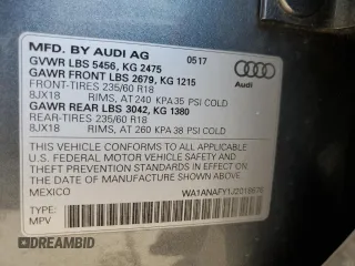 2018 Audi Q5 Premium with VIN WA1ANAFY1J2018676, listed as a Copart auction lot 62463232 with 69,554 mi miles. Bid and sale history available at carsss.com. Image 10.