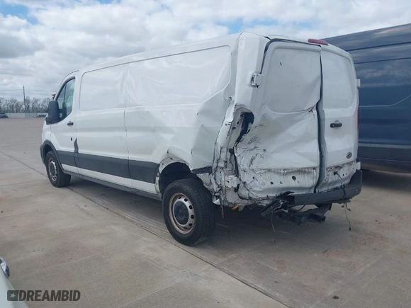 2021 Ford Transit Cargo Van with VIN 1FTBR1Y84MKA41093, listed as a IAAI auction lot 41799933 with NaN miles. Bid and sale history available at carsss.com. Image 3.