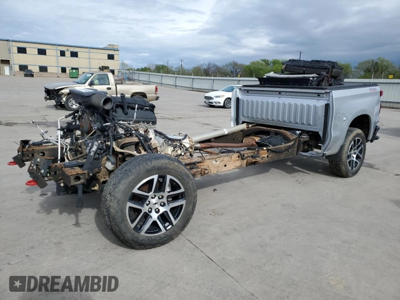 2020 Chevrolet Silverado 1500 LT Trail Boss with VIN 1GCPYFED7LZ107424, listed as a Copart auction lot 50891545 with 0 mi miles and Non Repairable. Bid and sale history available at carsss.com. Image 1.