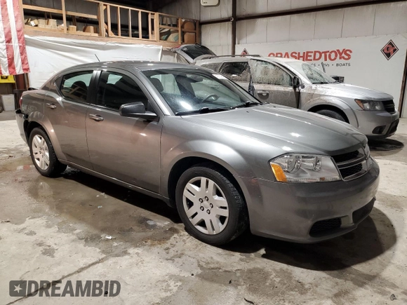 2013 Dodge Avenger with VIN 1C3CDZAB7DN653430, listed as a Copart auction lot 45714645 with 77,282 mi miles and Salvage Title. Bid and sale history available at DreamBid. Image 4.