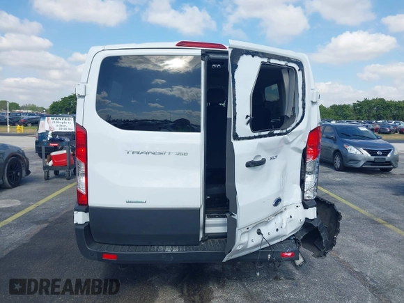 2023 Ford Transit Passenger XL with VIN 1FBAX2YG6PKB08879, listed as a IAAI auction lot 42137671 with 44,204 mi miles. Bid and sale history available at carsss.com. Image 16.