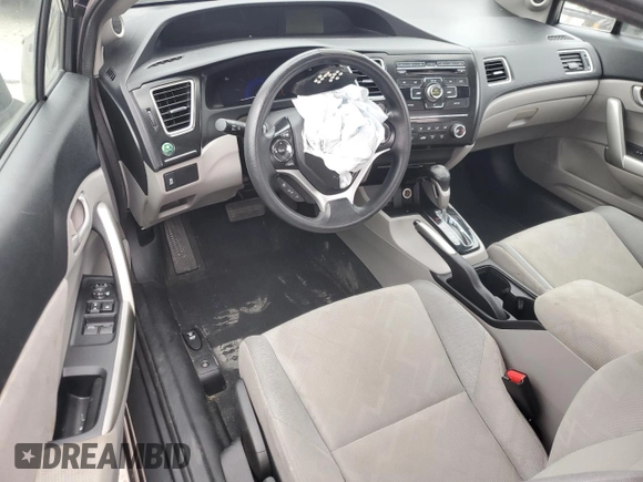2013 Honda Civic Cpe LX with VIN 2HGFG3B51DH521795, listed as a Copart auction lot 43772055 with 83,740 mi miles and Salvage Title. Bid and sale history available at carsss.com. Image 8.