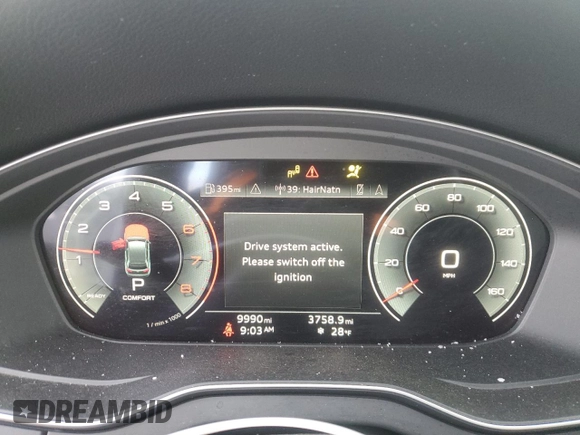 2023 Audi Q5 Premium Plus with VIN WA1BBAFY2P2093652, listed as a Copart auction lot 88666715 with 9,990 mi miles and Salvage title. Bid and sale history available at DreamBid. Image 9.