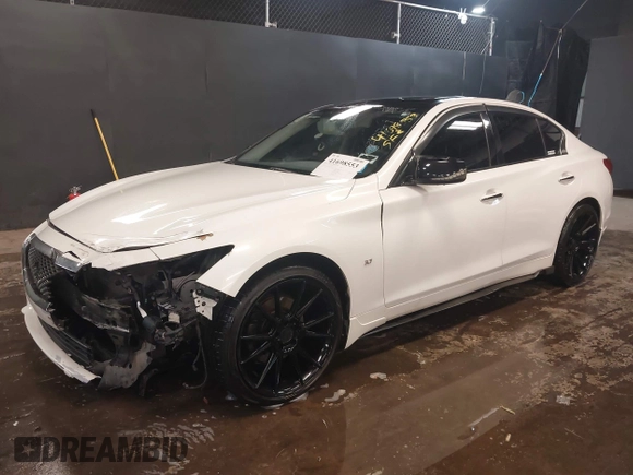 2014 Infiniti Q50 Sport with VIN JN1BV7AR4EM705418, listed as a IAAI auction lot 41698553 with 124,554 mi miles and . Bid and sale history available at carsss.com. Image 18.