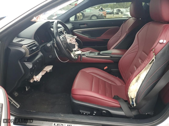 2017 Lexus RC 350 with VIN JTHSE5BC0H5007994, listed as a Copart auction lot 73012294 with 55,519 mi miles and Salvage Title. Bid and sale history available at carsss.com. Image 7.
