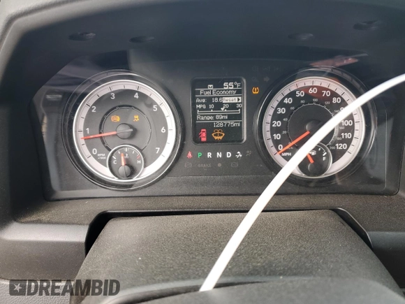 2020 Ram 1500 Classic Tradesman with VIN 1C6RR6FG0LS121177, listed as a Copart auction lot 87051504 with 128,775 mi miles and Salvage Title. Bid and sale history available at carsss.com. Image 9.