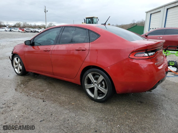 2013 Dodge Dart GT with VIN 1C3CDFCB5DD341222, listed as a Copart auction lot 41402785 with 186,903 mi miles and Salvage Title. Bid and sale history available at carsss.com. Image 2.