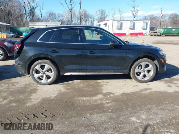 2021 Audi Q5 Premium Plus with VIN WA1BAAFY9M2048397, listed as a IAAI auction lot 41486775 with 39,624 mi miles and . Bid and sale history available at DreamBid. Image 13.