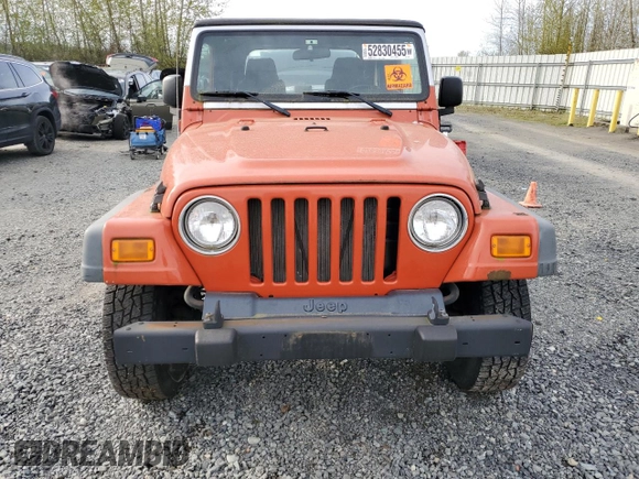 2006 Jeep Wrangler SE with VIN 1J4FA29186P751887, listed as a Copart auction lot 52830455 with 113,325 mi miles and Clean Title. Bid and sale history available at carsss.com. Image 5.