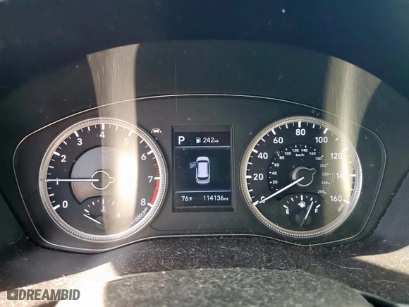 2019 Hyundai Santa Fe SE with VIN 5NMS23AD8KH077885, listed as a Copart auction lot 52036945 with 114,136 mi miles and Salvage Title. Bid and sale history available at carsss.com. Image 9.