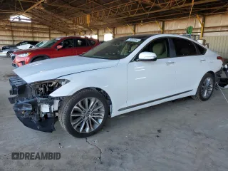 2017 Genesis G80 3.8L with VIN KMHGN4JE3HU167387, listed as a Copart auction lot 79092864 with 145,953 mi miles and Salvage Title. Bid and sale history available at carsss.com. Image 1.