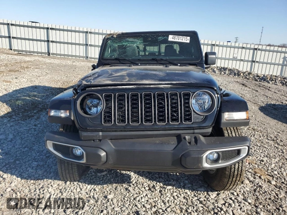 2024 Jeep Gladiator Sport S with VIN 1C6HJTAG3RL105132, listed as a Copart auction lot 48701215 with 576 mi miles and Salvage title. Bid and sale history available at DreamBid. Image 5.