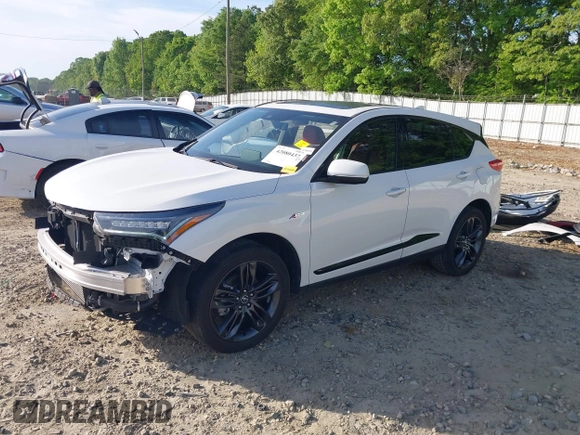 2022 Acura RDX w/A-Spec Package with VIN 5J8TC1H61NL001314, listed as a IAAI auction lot 42080437 with 34,464 mi miles and . Bid and sale history available at DreamBid. Image 18.