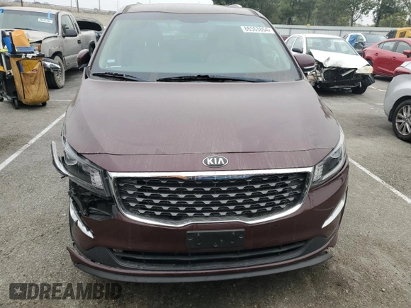 2019 Kia Sedona EX with VIN KNDMB5C10K6516212, listed as a Copart auction lot 86363854 with 67,144 mi miles and Salvage Title. Bid and sale history available at carsss.com. Image 5.