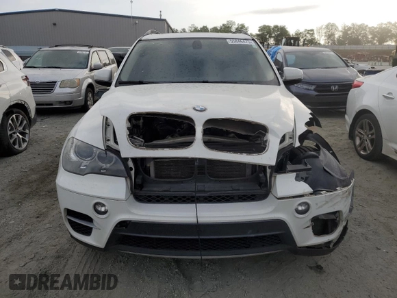 2012 BMW X5 50i with VIN 5UXZV8C57CL425425, listed as a Copart auction lot 55846475 with 70,960 mi miles and Salvage title. Bid and sale history available at DreamBid. Image 5.