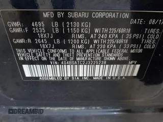 2018 Subaru Outback Touring with VIN 4S4BSATC2J3225238, listed as a IAAI auction lot 42505972 with 152,013 mi miles and . Bid and sale history available at DreamBid. Image 9.