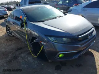 2020 Honda Civic Coupe EX with VIN 2HGFC3B32LH350628, listed as a IAAI auction lot 41215957 with 71,985 mi miles. Bid and sale history available at carsss.com. Image 1.