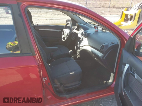 2010 Chevrolet Aveo 1LT with VIN KL1TD5DE5AB097407, listed as a IAAI auction lot 42005256 with 156,440 mi miles and . Bid and sale history available at DreamBid. Image 5.