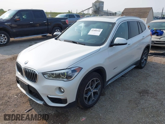 2017 BMW X1 xDrive28i with VIN WBXHT3C39H5F84338, listed as a IAAI auction lot 42400168 with 48,673 mi miles and . Bid and sale history available at DreamBid. Image 2.