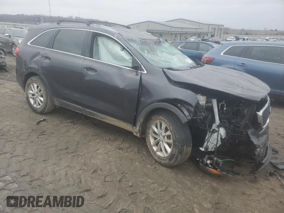 2017 Kia Sorento LX with VIN 5XYPG4A39HG243595, listed as a Copart auction lot 45191725 with 73,951 mi miles and Salvage Title. Bid and sale history available at carsss.com. Image 4.
