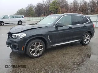 2021 BMW X3 xDrive30i with VIN 5UXTY5C0XM9F26203, listed as a Copart auction lot 44698984 with 37,923 mi miles and Non Repairable. Bid and sale history available at DreamBid. Image 1.