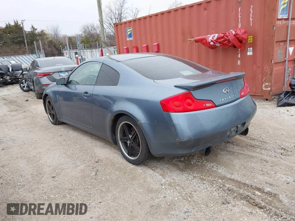 2006 Infiniti G35 Coupe with VIN JNKCV54E76M712135, listed as a IAAI auction lot 41625164 with 149,739 mi miles. Bid and sale history available at carsss.com. Image 3.