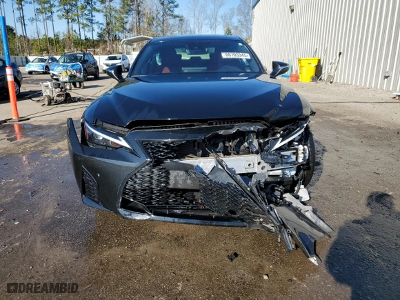 2021 Lexus IS with VIN JTHGZ1B23M5048429, listed as a Copart auction lot 88703345 with NaN miles and Salvage Title. Bid and sale history available at carsss.com. Image 5.