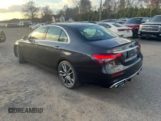 2021 Mercedes-Benz E-Class AMG E 53 with VIN W1KZF6BB0MA923835, listed as a Copart auction lot 80058874 with 33,195 mi miles and Clean Title. Bid and sale history available at carsss.com. Image 2.