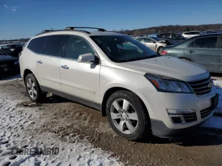 2015 Chevrolet Traverse LTZ with VIN 1GNKVJKD0FJ270355, listed as a Copart auction lot 46462145 with 146,990 mi miles and Salvage Title. Bid and sale history available at DreamBid. Image 4.