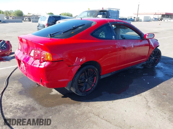 2004 Acura RSX with VIN JH4DC54874S009048, listed as a IAAI auction lot 40386772 with 202,707 mi miles. Bid and sale history available at carsss.com. Image 4.