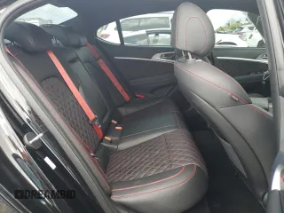 2023 Genesis G70 3.3T with VIN KMTG54TE1PU117945, listed as a Copart auction lot 63281494 with 10,532 mi miles and Non Repairable. Bid and sale history available at carsss.com. Image 10.