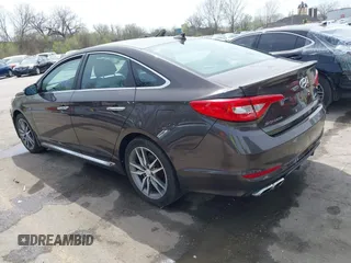 2015 Hyundai Sonata Sport with VIN 5NPE34AB7FH127912, listed as a IAAI auction lot 41918678 with 38,104 mi miles and . Bid and sale history available at carsss.com. Image 3.