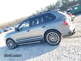 2009 Porsche Cayenne Turbo with VIN WP1AC29P79LA81564, listed as a Copart auction lot 43852815 with 71,760 mi miles and Salvage Title. Bid and sale history available at carsss.com. Image 2.